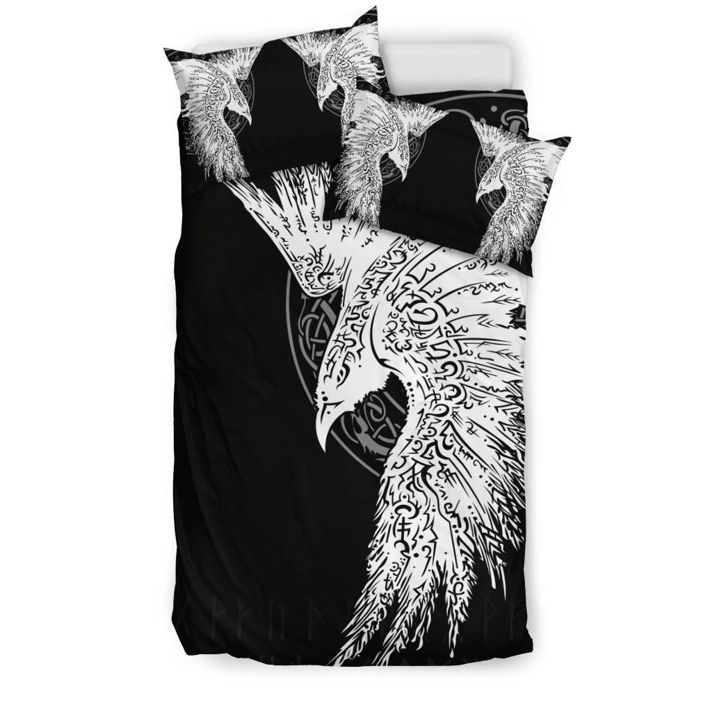 Viking Bedding Set Mystical Raven Tattoo Special RLT12 - Wonder Print Shop