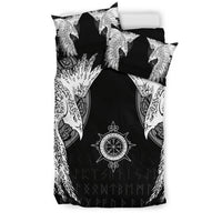 Viking Bedding Set Mystical Raven Tattoo Special RLT12 - Wonder Print Shop