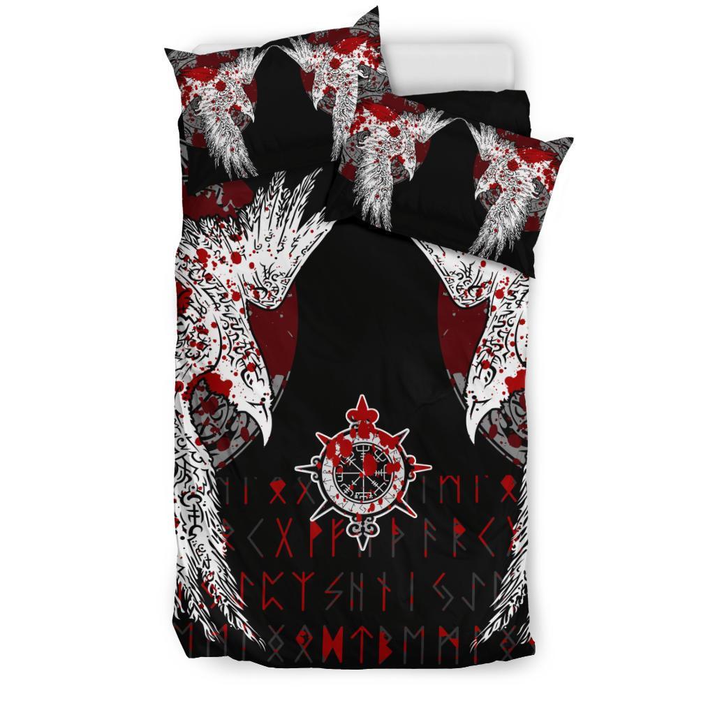 Viking Bedding Set Mystical Raven Tattoo Blood RLT12 - Wonder Print Shop