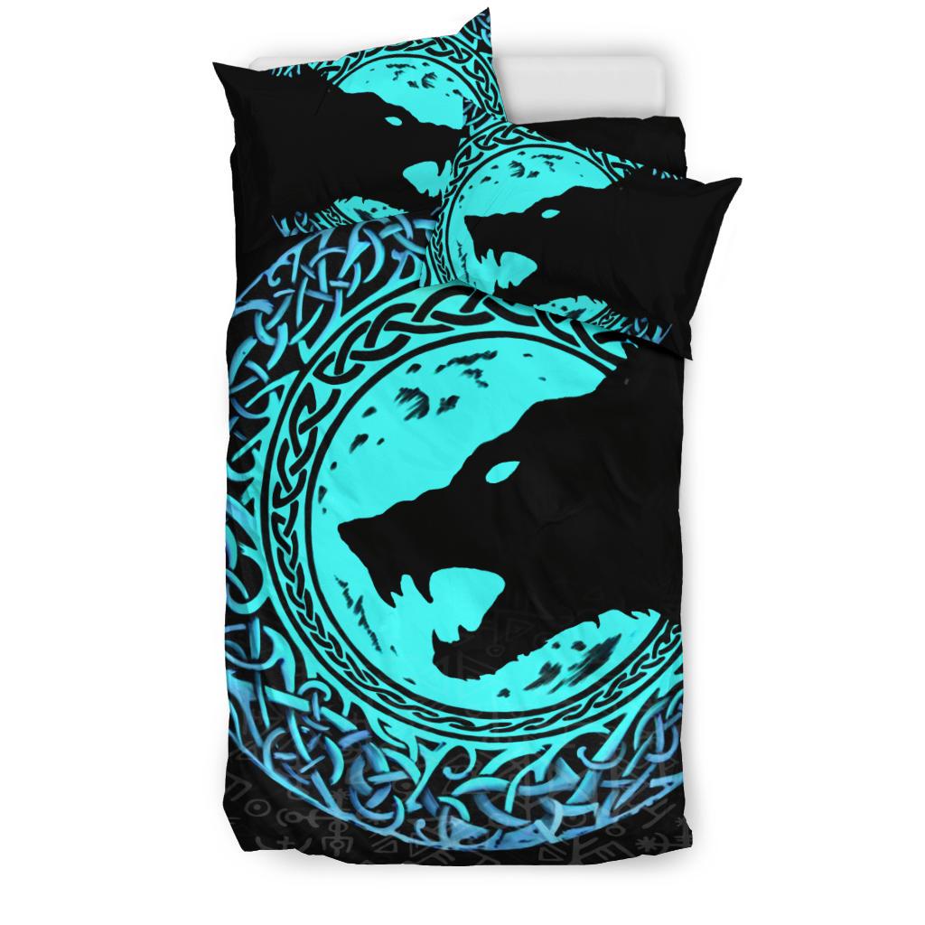 Viking Bedding Set Fenrir Norse Wolf RLT12 - Wonder Print Shop
