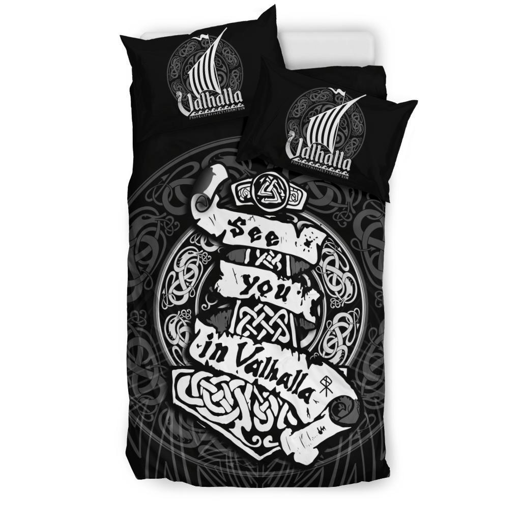 Viking Bedding Set See You In Valhalla RLT12 - Wonder Print Shop