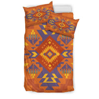 Orange Pattern Native American Bedding Set LT10 - Wonder Print Shop