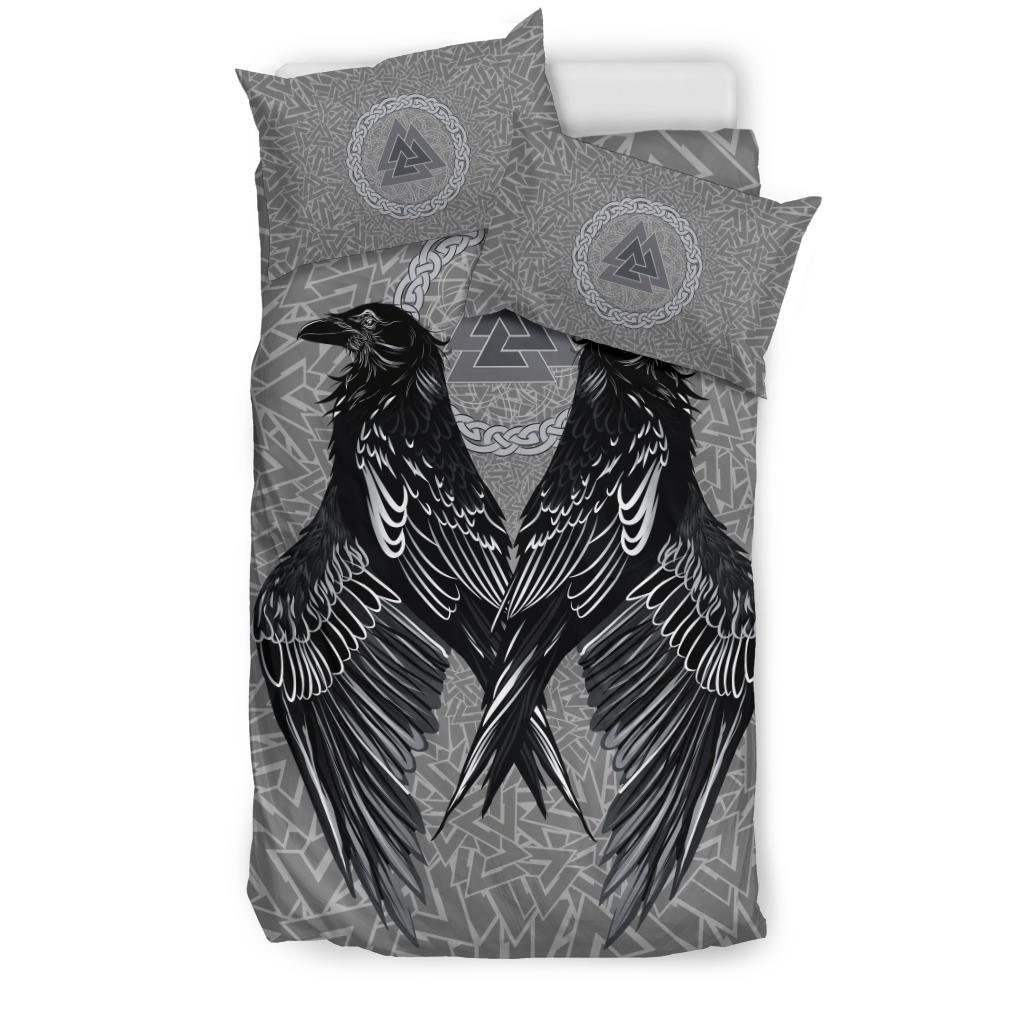 Viking Bedding Set Raven Valknut RLT12 - Wonder Print Shop