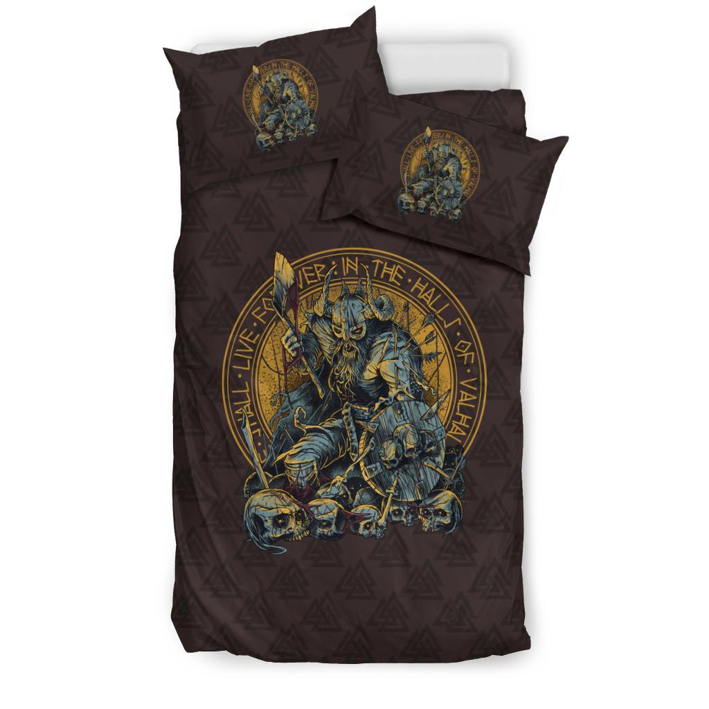 Viking Bedding Set Warrior Viking Shield Skull RLT12 - Wonder Print Shop