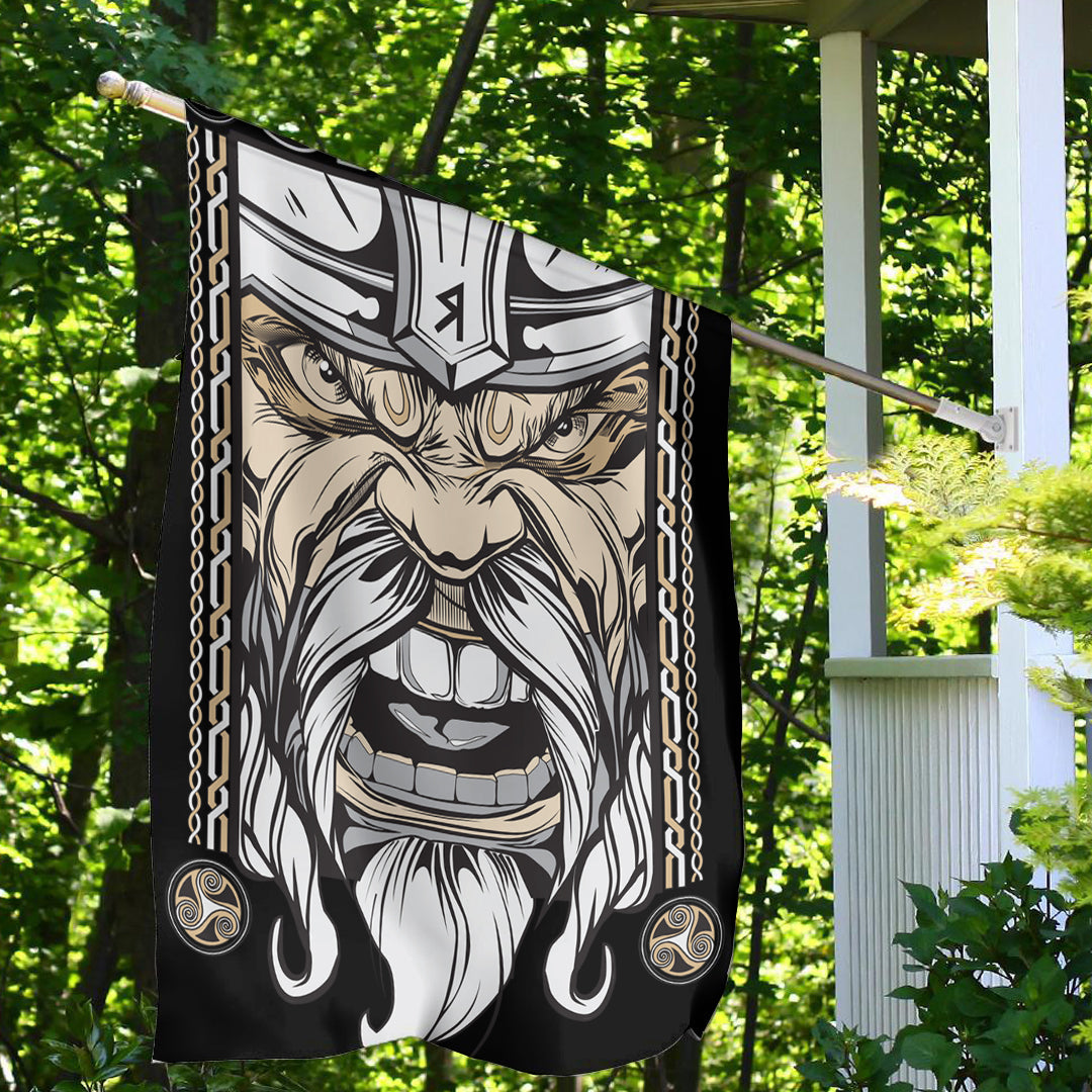Viking Art Template Old Man Angered Garden Flag RLT12 - Wonder Print Shop