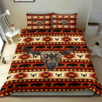 Bison Head Native American Bedding Set LT10 - Wonder Print Shop