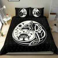 Viking Bedding Set, Skoll and Hati Rune Tattoo RLT12 - Wonder Print Shop