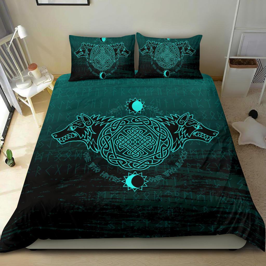 Viking Bedding Set, Skoll and Hati RLT12 - Wonder Print Shop