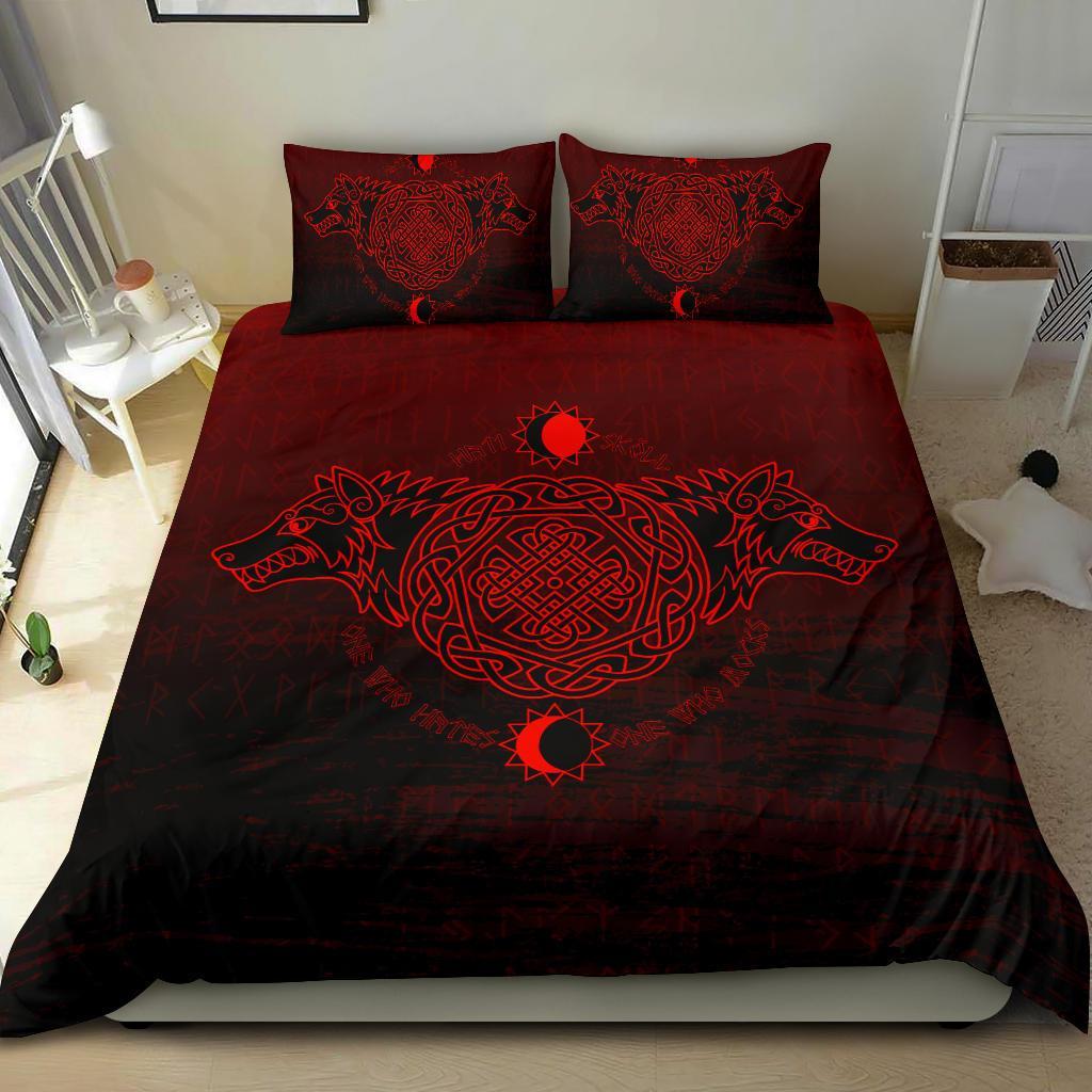 Viking Bedding Set, Skoll and Hati RLT12 - Wonder Print Shop