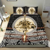 Viking Bedding Set Wolf and Vikings Tattoo 3D RLT12 - Wonder Print Shop