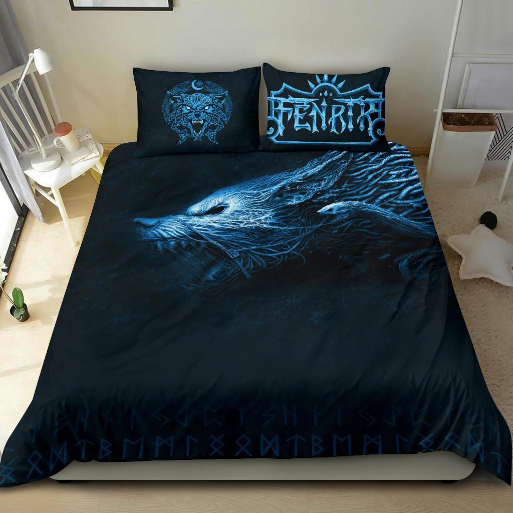 Viking Bedding Set, Fenrir Wolf RLT12 - Wonder Print Shop