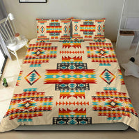 Cream Pattern Native American Bedding Set LT10 - Wonder Print Shop