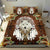 Native American White Wolf With Headress Feathers Bedding Set LT10 - Wonder Print Shop
