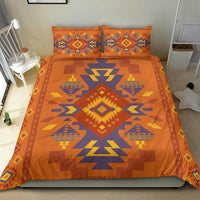 Orange Pattern Native American Bedding Set LT10 - Wonder Print Shop