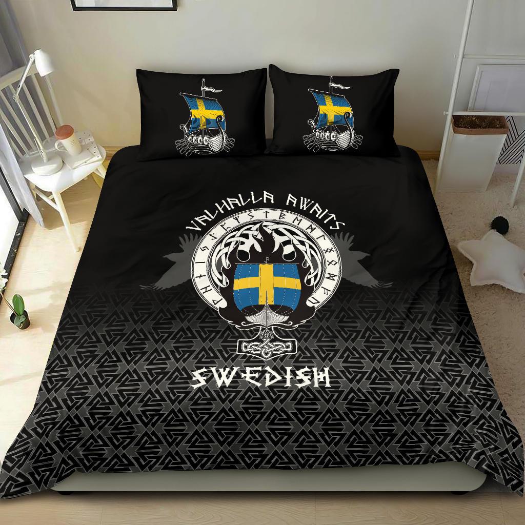 Viking Bedding Set Swedish Drakkar RLT12 - Wonder Print Shop