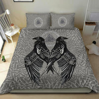 Viking Bedding Set Raven Valknut RLT12 - Wonder Print Shop
