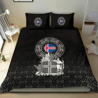 Viking Bedding Set Iceland Coat Of Arms RLT12 - Wonder Print Shop