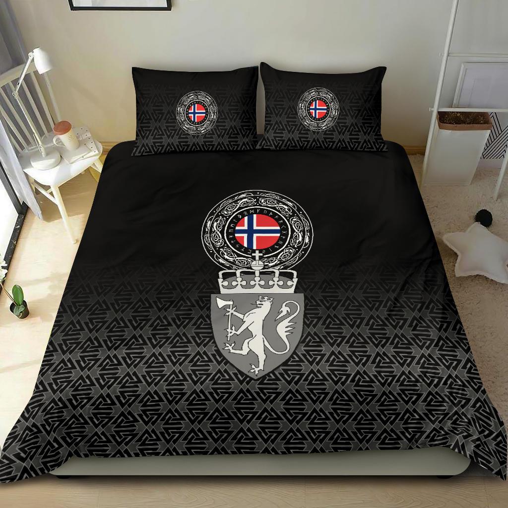 Viking Bedding Set Norway Coat Of Arms RLT12 - Wonder Print Shop
