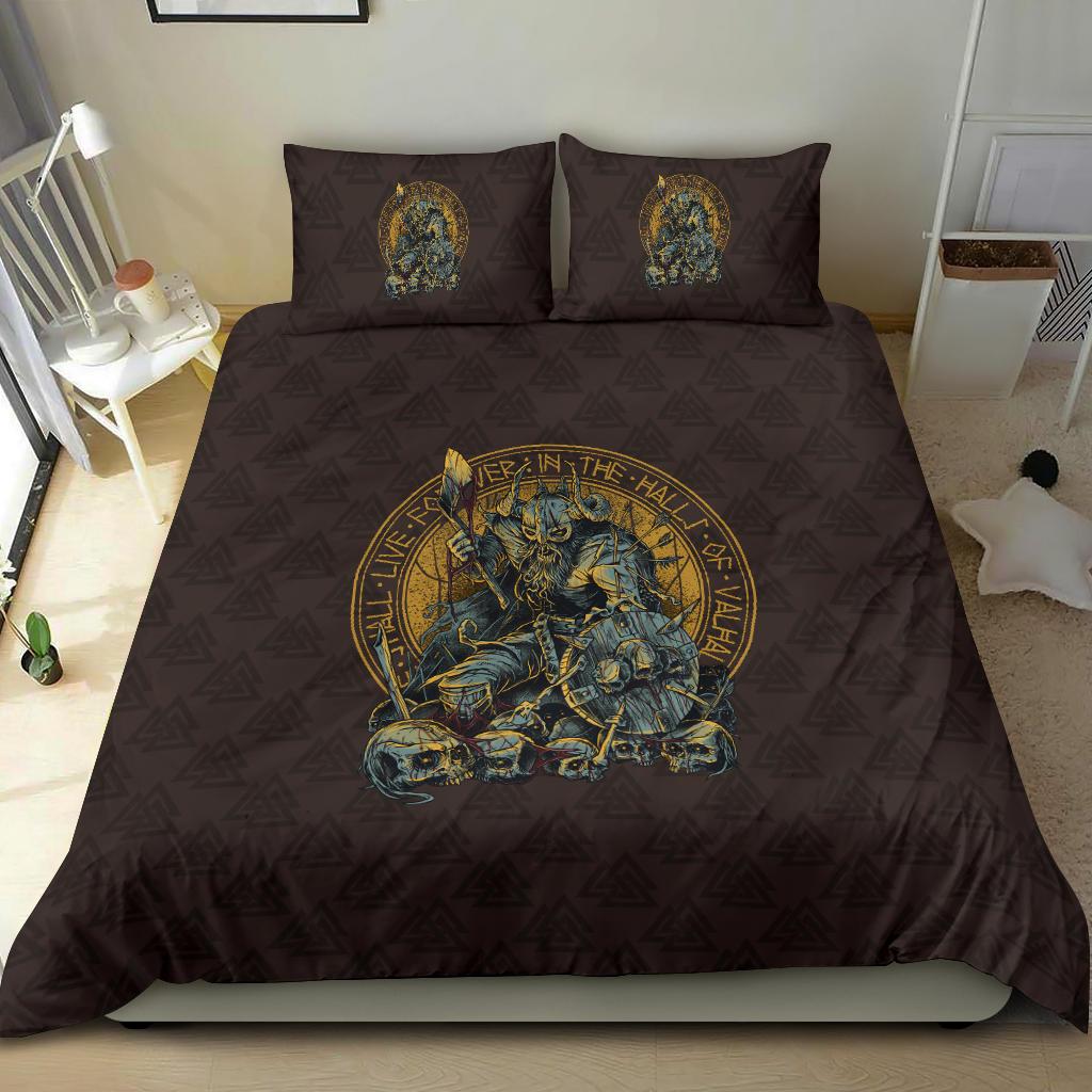 Viking Bedding Set Warrior Viking Shield Skull RLT12 - Wonder Print Shop
