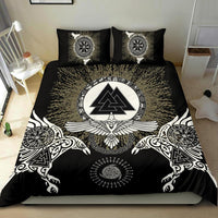 Viking Bedding Set Raven, Valknut and Vegvisir RLT12 - Wonder Print Shop