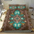 Blue Pattern Brown Native American Bedding Set LT10 - Wonder Print Shop