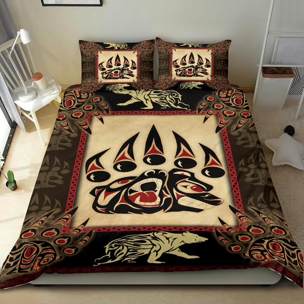 Symbol Bear Native American Bedding Set LT10 - Wonder Print Shop