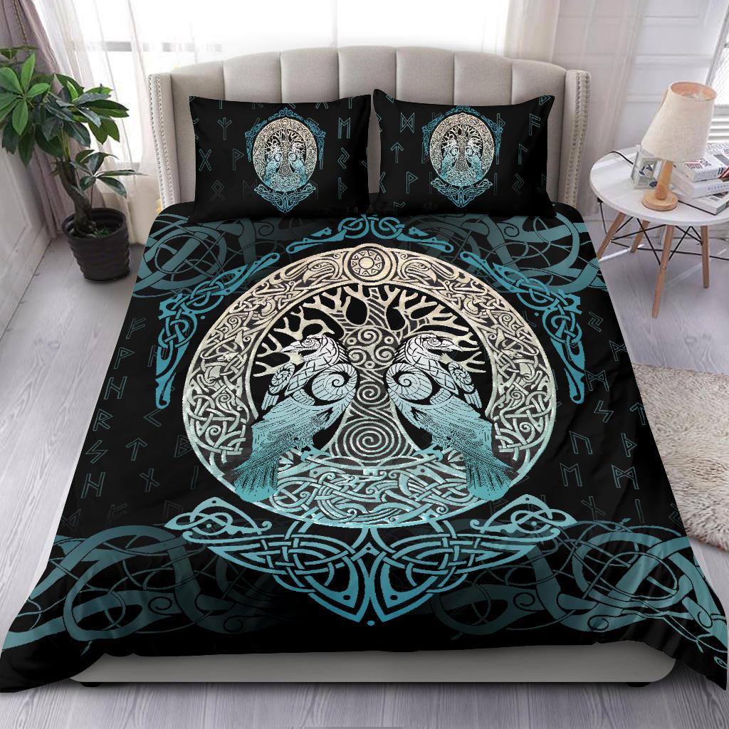 Viking Bedding Set, Yggdrasil and Ravens RLT12 - Wonder Print Shop