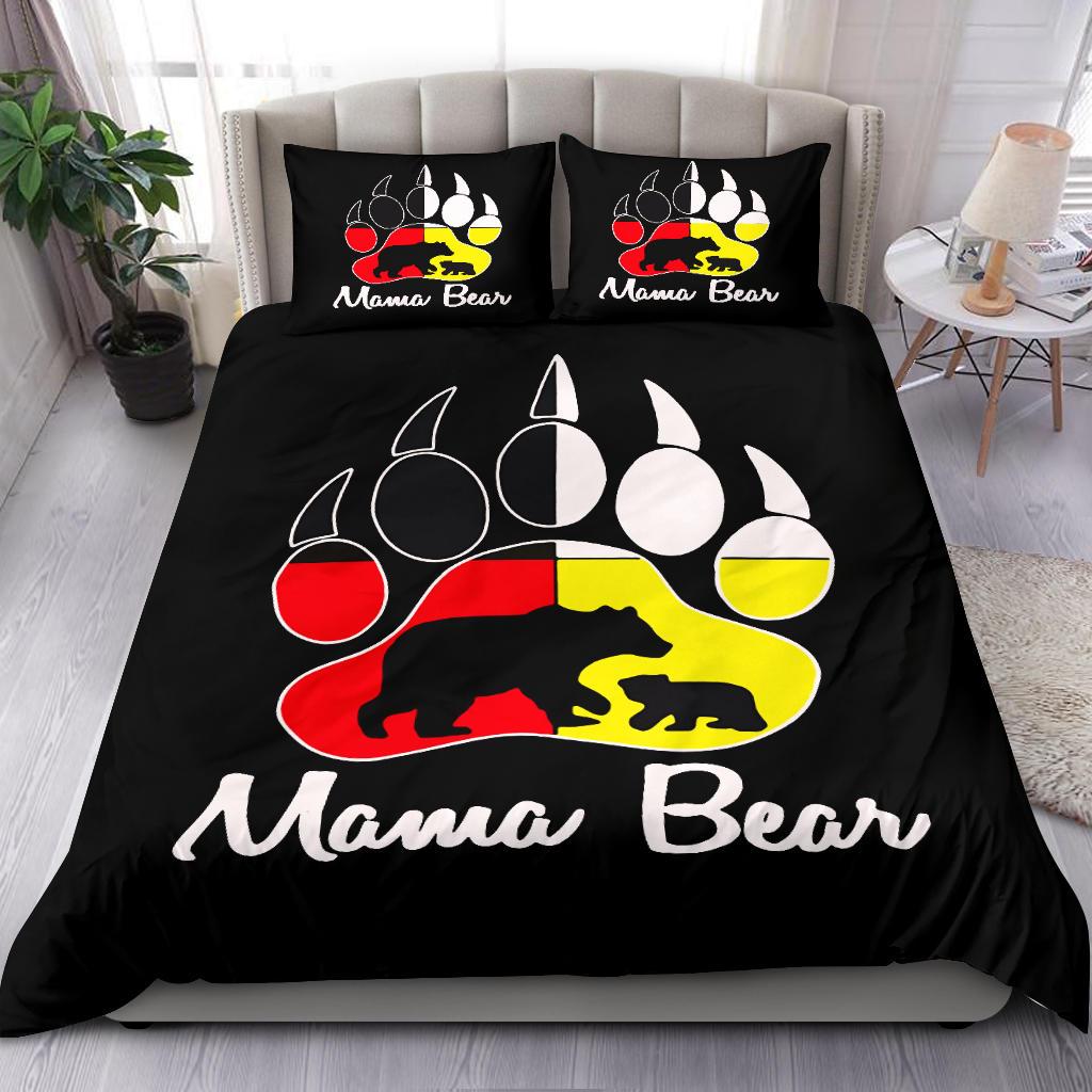 Mama Bear Baby Bear Medicine Wheels Native American Bedding Set LT10 - Wonder Print Shop