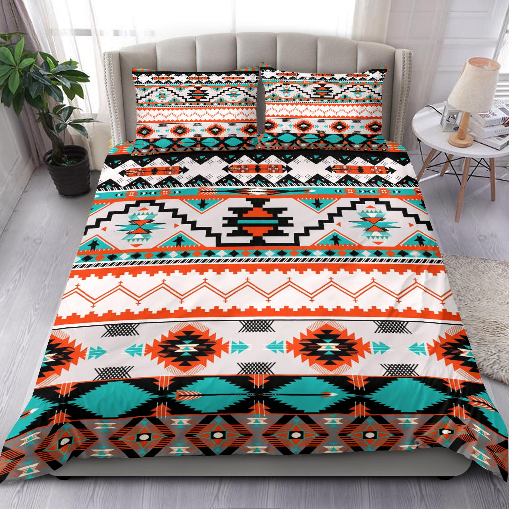 Native American Border Design Patterns Bedding Set LT10 - Wonder Print Shop