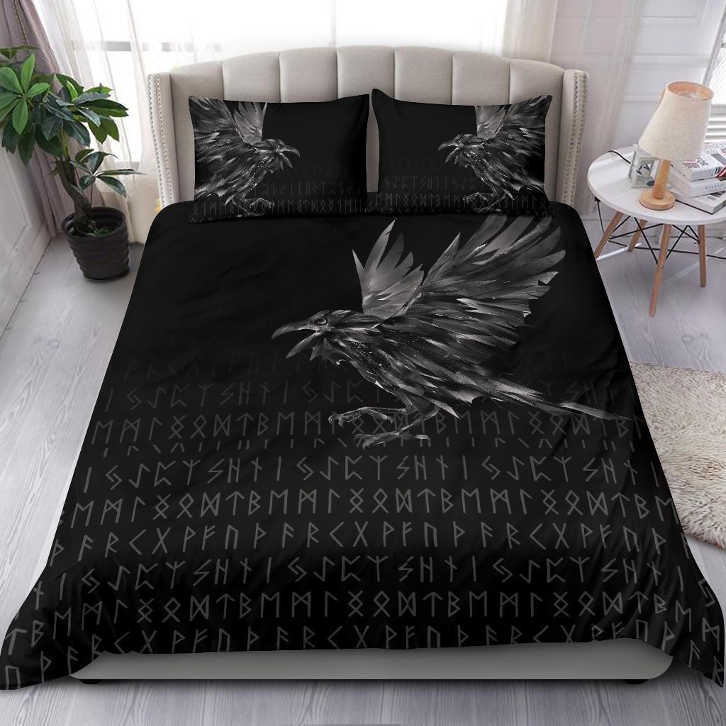 Viking Bedding Set The Raven Of Odin Rune RLT12 - Wonder Print Shop