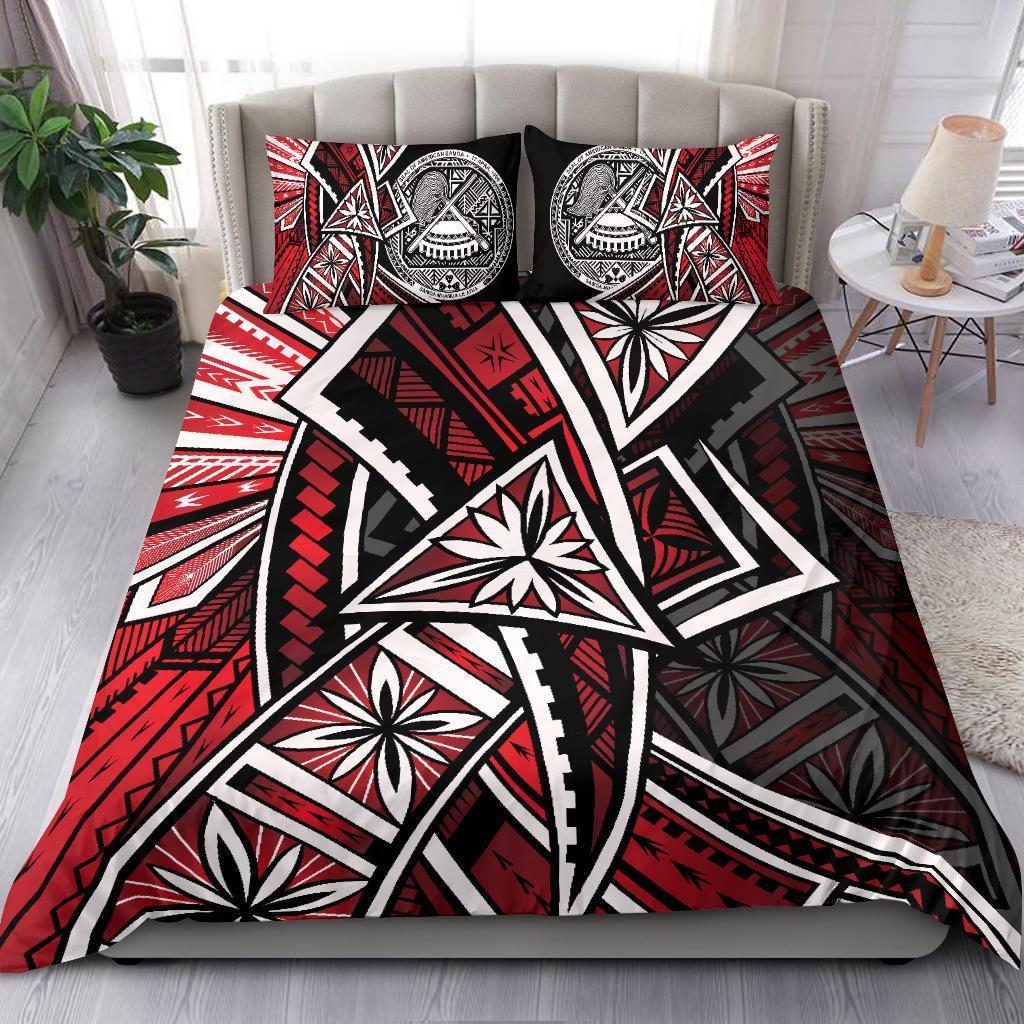 american-samoa-bedding-set-tribal-flowers-special-pattern-red-color