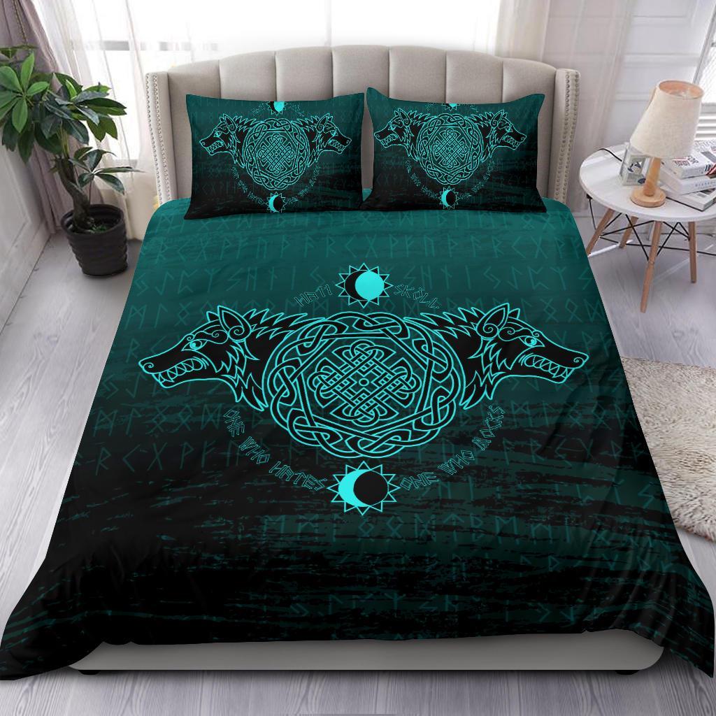 Viking Bedding Set, Skoll and Hati RLT12 - Wonder Print Shop