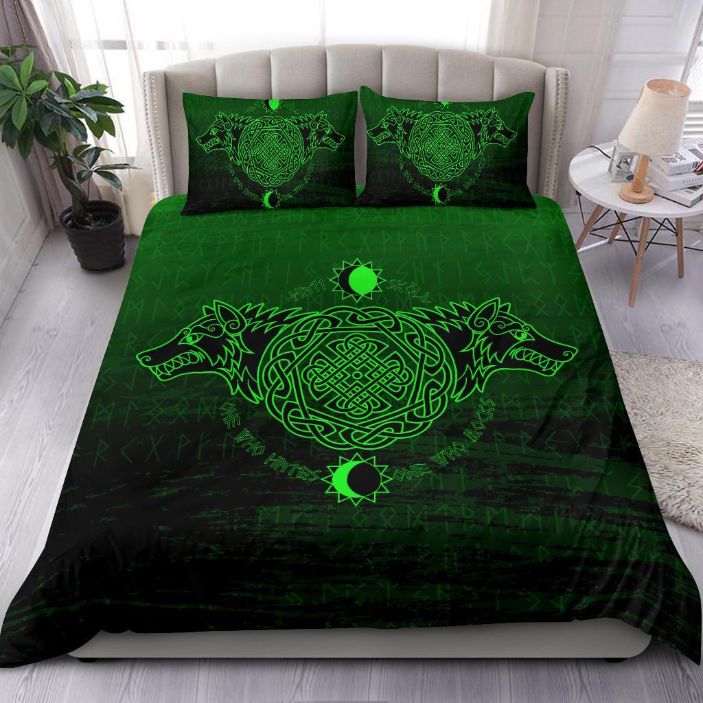 Viking Bedding Set, Skoll and Hati RLT12 - Wonder Print Shop