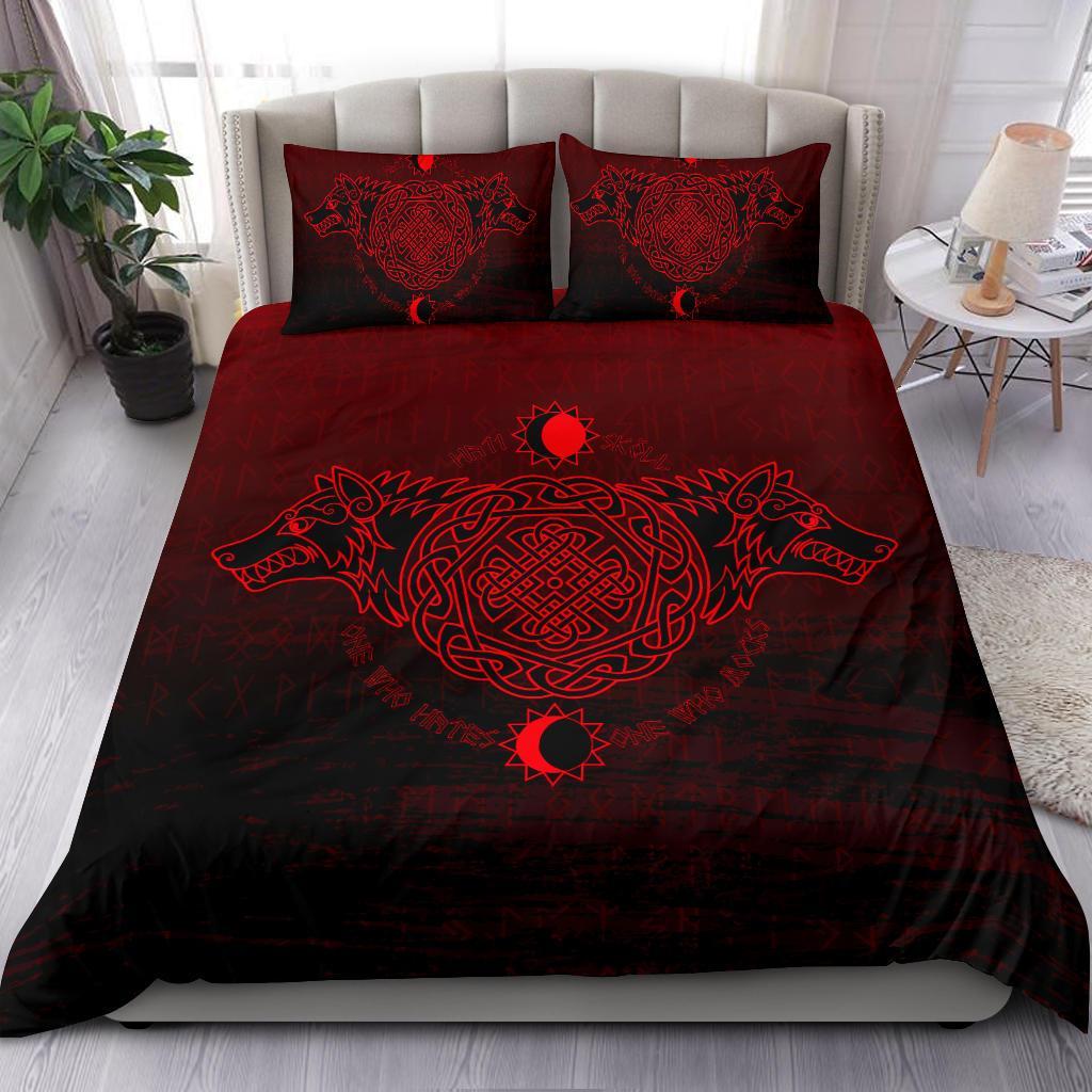Viking Bedding Set, Skoll and Hati RLT12 - Wonder Print Shop
