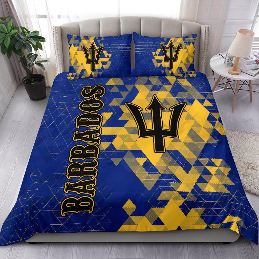 barbados-bedding-set-national-flag-polygon-style