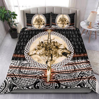 Viking Bedding Set Wolf and Vikings Tattoo 3D RLT12 - Wonder Print Shop