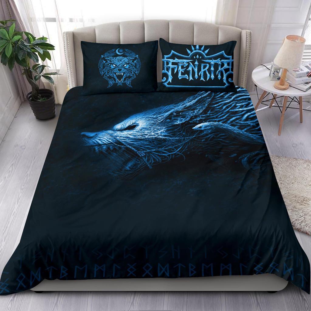 Viking Bedding Set, Fenrir Wolf RLT12 - Wonder Print Shop