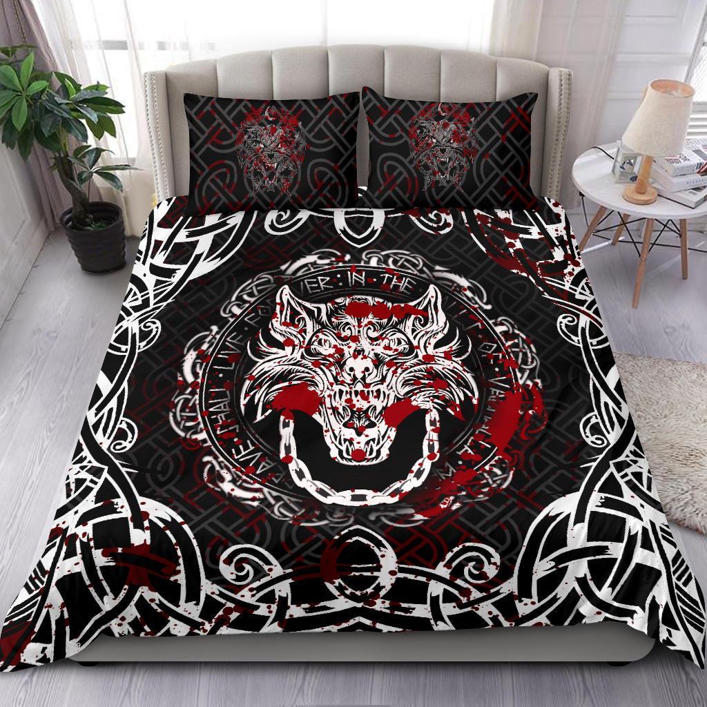 Viking Bedding Set Fenrir Viking Blood 3D RLT12 - Wonder Print Shop
