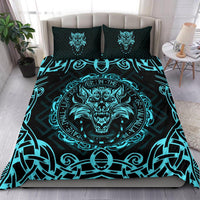Viking Bedding Set Fenrir Viking Cyan 3D RLT12 - Wonder Print Shop