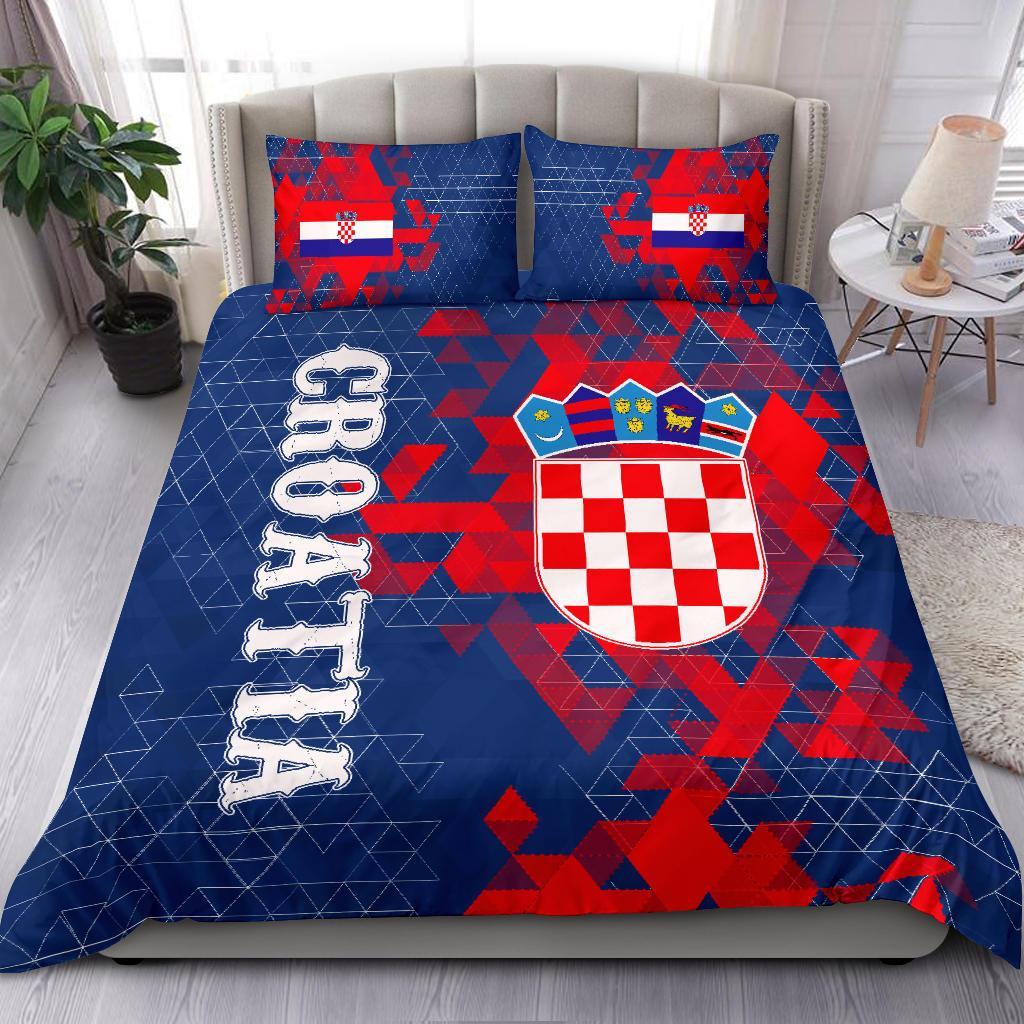 croatia-bedding-set-national-flag-polygon-style