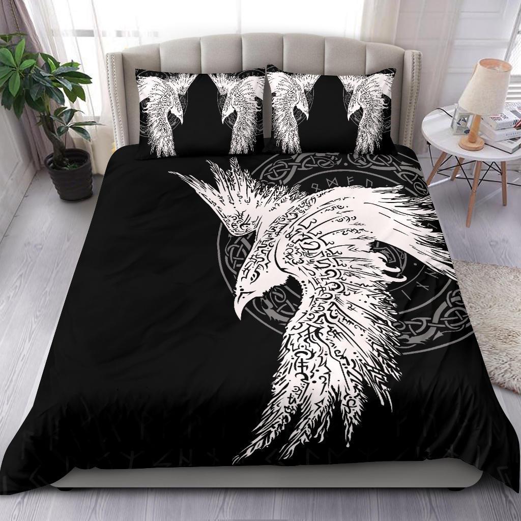 Viking Bedding Set Mystical Raven Tattoo Special RLT12 - Wonder Print Shop