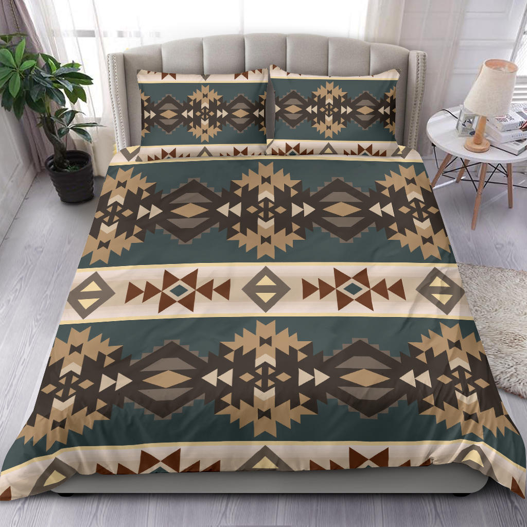Native American Navajo Geometric Seamless Pattern Bedding Set LT10 - Wonder Print Shop