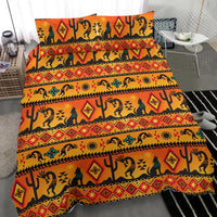 Kokopelli Yellow Native American Bedding Set LT10 - Wonder Print Shop