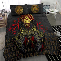 Viking Bedding Set Vikings Valknut and Ravens Tattoo RLT12 - Wonder Print Shop