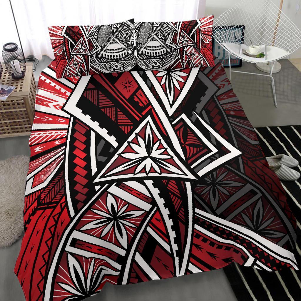 american-samoa-bedding-set-tribal-flower-special-pattern-red-color