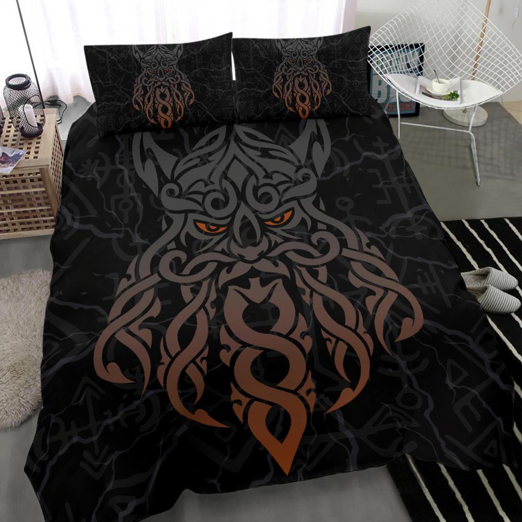 Viking Bedding Set, Odin God Furthark Tattoo Special RLT12 - Wonder Print Shop