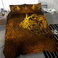 Viking Bedding Set Celtic Dragon Tattoo RLT12 - Wonder Print Shop