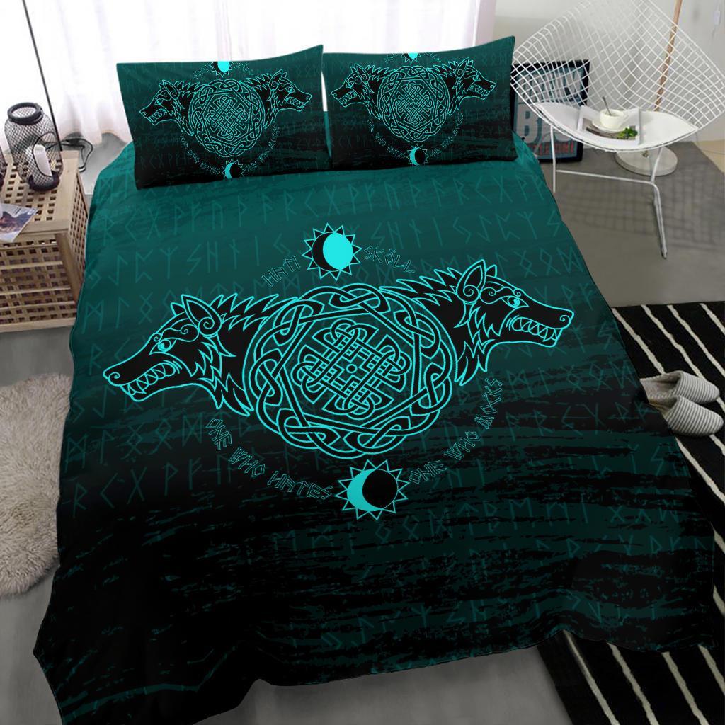 Viking Bedding Set, Skoll and Hati RLT12 - Wonder Print Shop