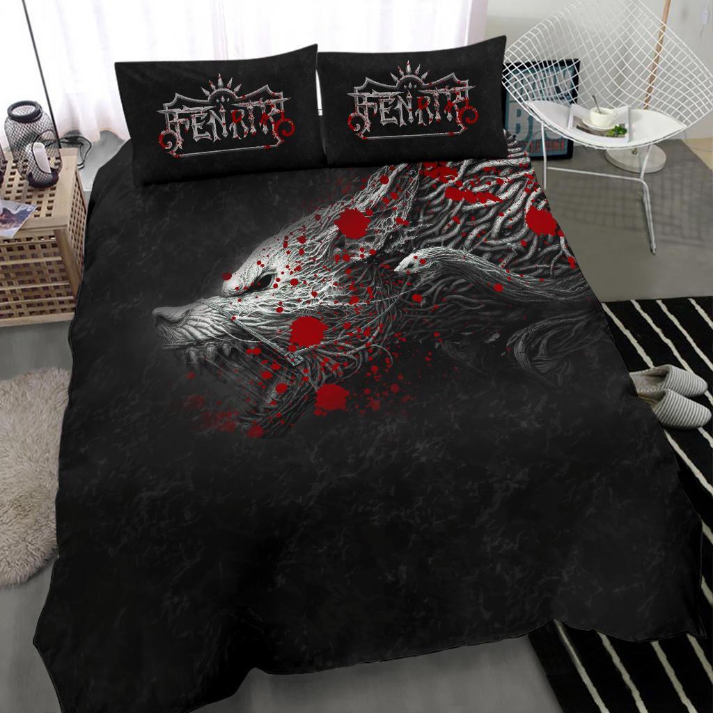 Viking Bedding Set, Fenrir Blood RLT12 - Wonder Print Shop