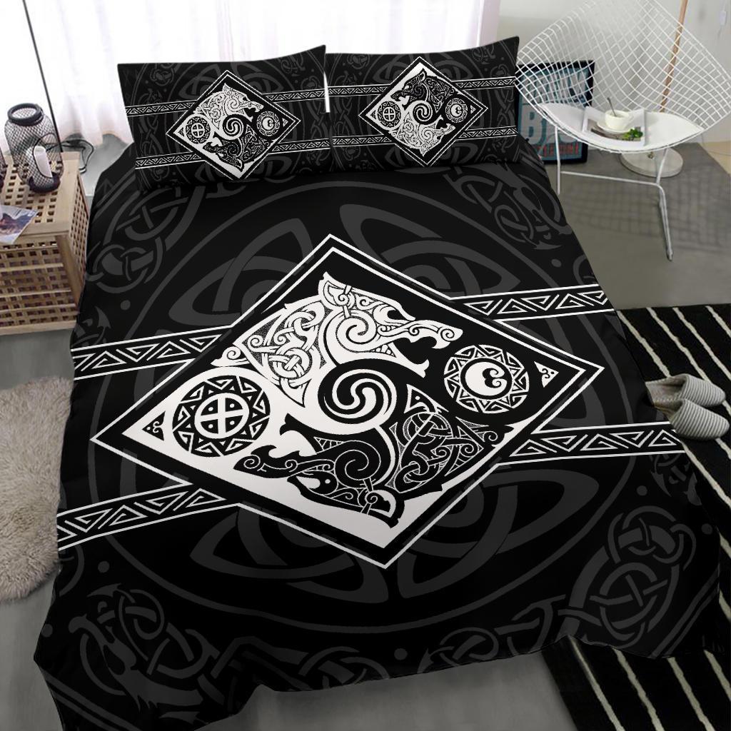 Vikings Bedding Set The Wolves, Skoll and Hati RLT12 - Wonder Print Shop
